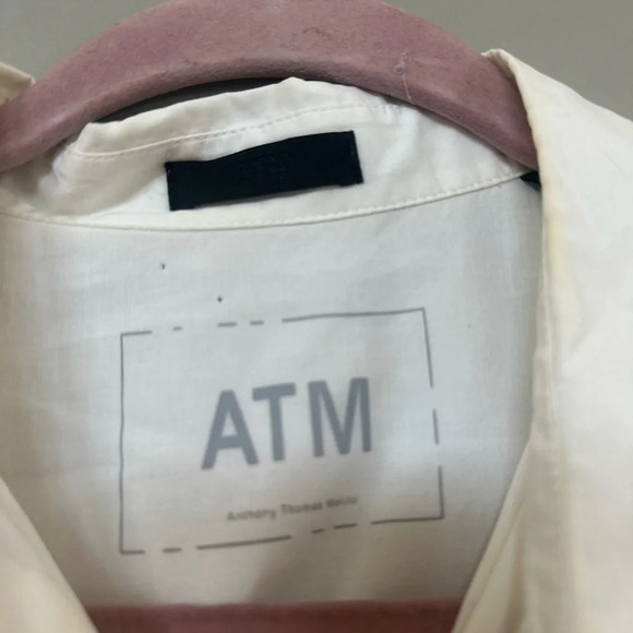ATM White Button Down Shirt - Picture 5 of 5